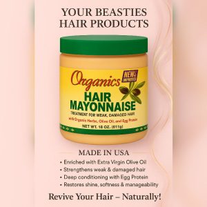 Hair Mayonnaise By Organics (African best)
