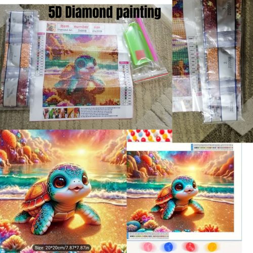 Turtle on a beach Art