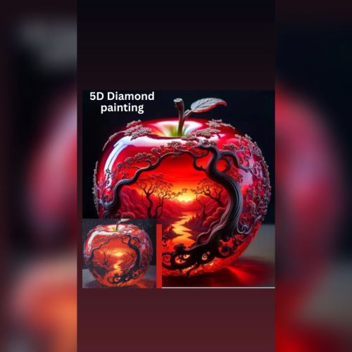 5-D Apple  Diamond Painting